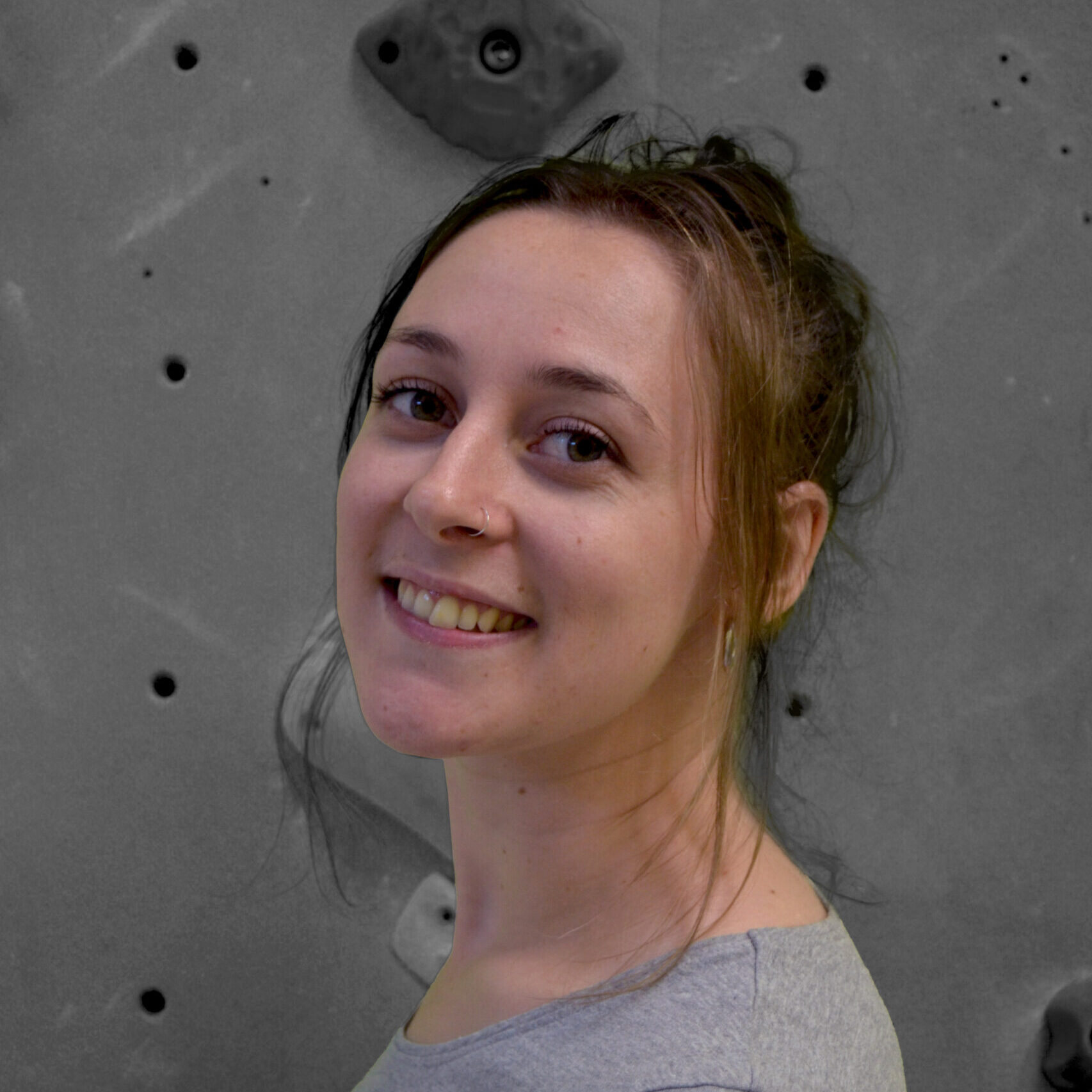 Charline, Escalade Santé,